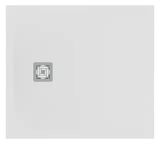 Ideal Standard Rechteck-Brausewanne Ultra Flat S + 1000x900mm Abl.25cm Mitte/Seite Weiß – Bild 2