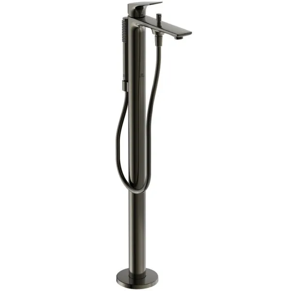 Ideal Standard Wannenarm. freistehend UP LaDolceVita mit Handbrause-Set Silver Storm