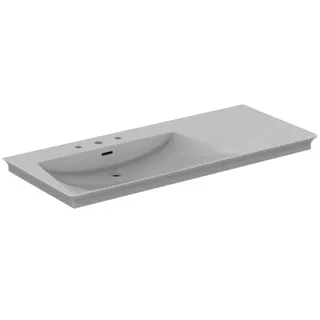 Ideal Standard Möbelwaschtisch La Dolce Vita 1260 mm 3 Hahnlöcher m.Überlauf Abl.rechts Weiß