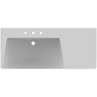 Ideal Standard Möbelwaschtisch La Dolce Vita 1260 mm 3 Hahnlöcher m.Überlauf Abl.rechts Weiß – Bild 3