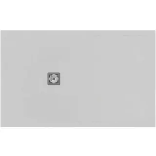 Ideal Standard Rechteck-Brausewanne Ultra Flat S + 1600x1000mm Abl.55cm Mitte/Seite Weiß – Bild 2