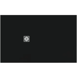 Ideal Standard Rechteck-Brausewanne Ultra Flat S + 1600x1000mm Abl.55cm Mitte/Seite Grau – Bild 2