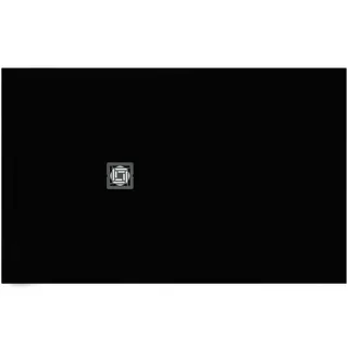 Ideal Standard Rechteck-Brausewanne Ultra Flat S + 1600x1000mm Abl.55cmMitte/Seite Schiefer – Bild 2