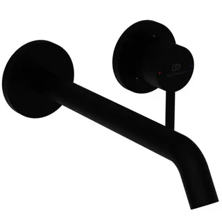 Ideal Standard Wand-Waschtischarmatur Ceraline Nuovo Ausld.220mm Silk Black
