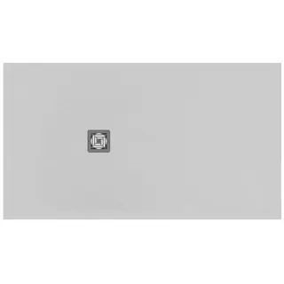 Ideal Standard Rechteck-Brausewanne Ultra Flat S + 1600x900mm Abl.55cm Mitte/Seite Weiß – Bild 2