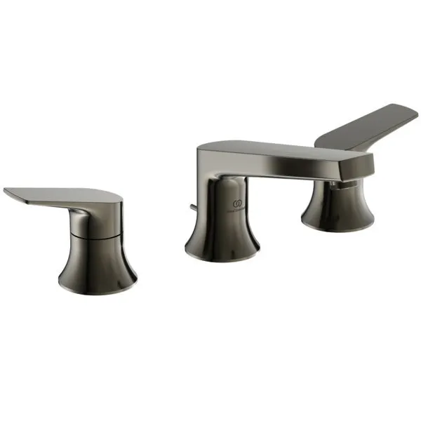 Ideal Standard 3-Loch-Waschtischarmatur LaDolceVita m.Ablaufgarnitur Silver Storm