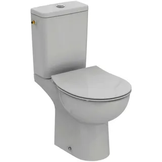 Ideal Standard WC-Paket Eurovit m.Standtiefspül-WC Spülkasten Zulauf oben und WC-Sitz Weiß