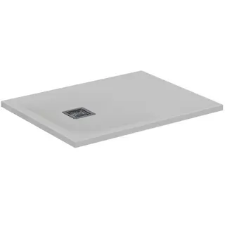 Ideal Standard Rechteck-Brausewanne Ultra Flat S + 900x700mm Abl.25cm Mitte/Seite Weiß – Bild 2