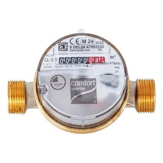 comfort-Zapfhahnzähler AP T90 kaltwarm G3/4 AG x 110mm Q3 2,5 smart M