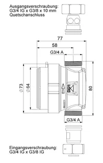 comfort-Eckventilzähler TK warm Q3 2,5 smart M – Bild 2