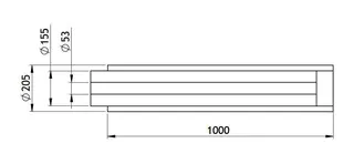 GWK Silver-System Rohr 200% Aussenrohr DN 40 11/2" Rohrdämmung +PET-Verbundfoli – Bild 2