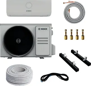 BOSCH Split-Klimapaket BOPA CL301 CL3000i26-Set, Bodenkonsole, Doppelrohr