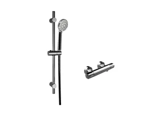 sanibel 1001-QuickSet AP-Brausethermost. DN15, Brauseset 600mm, Handbrause 3S vc