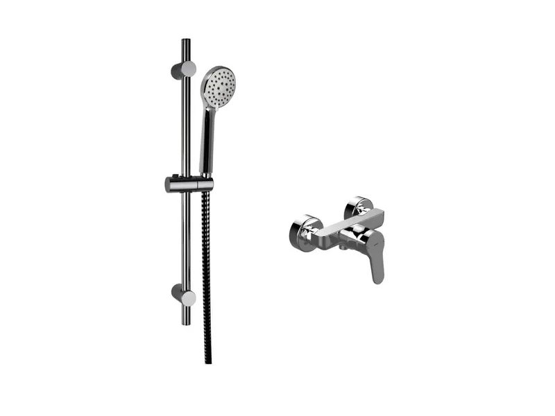 sanibel 1001-QuickSet AP-Brausearmatur DN15, Brauseset 600mm, Handbrause 3S vc