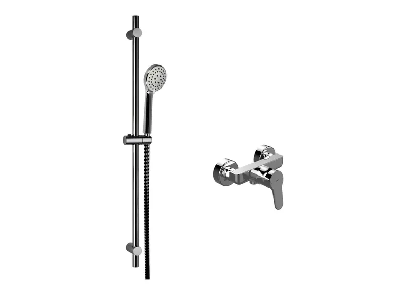sanibel 1001-QuickSet AP-Brausearmatur DN15, Brauseset 900mm, Handbrause 3S vc