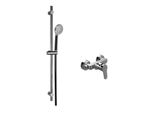 sanibel 1001-QuickSet AP-Brausearmatur DN15, Brauseset 900mm, Handbrause 3S vc