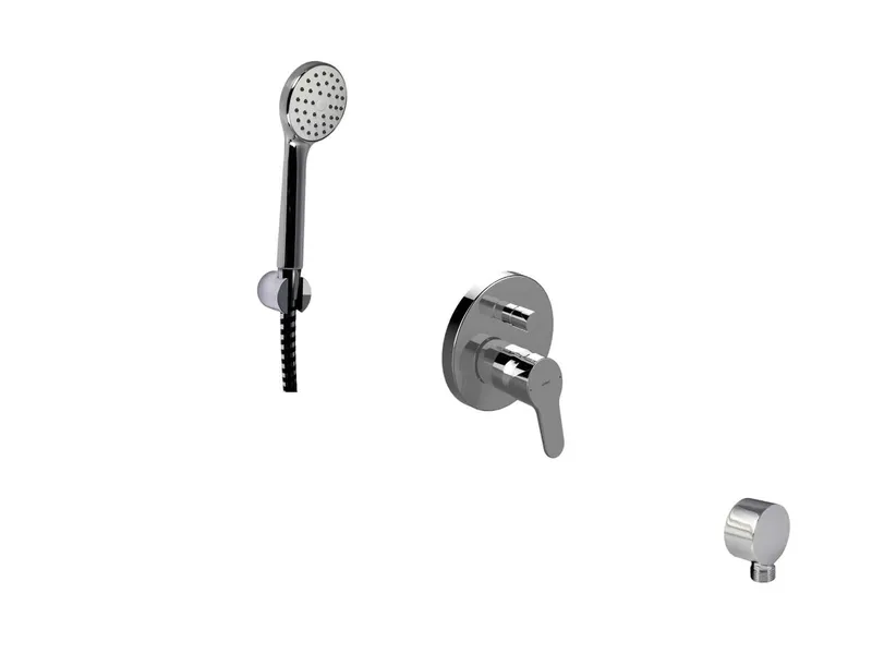 sanibel 1001-QuickSet UP-Wannenarmatur DN15, Brauseset HB 1S, Halter, WAB vc