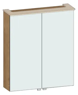 HB Spiegelschrank SP Curve SP060IAA0S 710x610x170mm