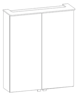HB Spiegelschrank SP Curve SP060IAA0S 710x610x170mm – Bild 2