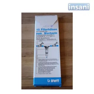 10 Stück BWT Filtervlies für Filter S und GS 3/4" - 1" - 1 1/4"