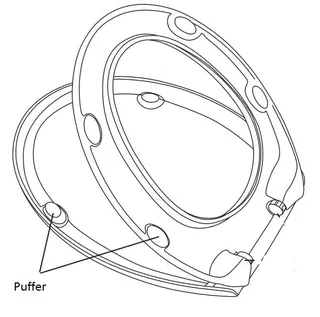 Villeroy & Boch Puffer für WC-Sitz (Aveo)