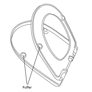 Villeroy & Boch Puffer für WC-Sitz (My Nature)