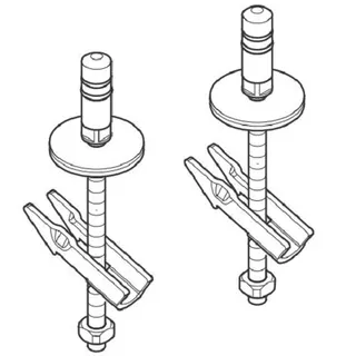 Villeroy & Boch Scharniersatz mit Quickrelease für WC-Sitz (O.Novo Vita, O.Novo, Architectura, Omnia Architectura)