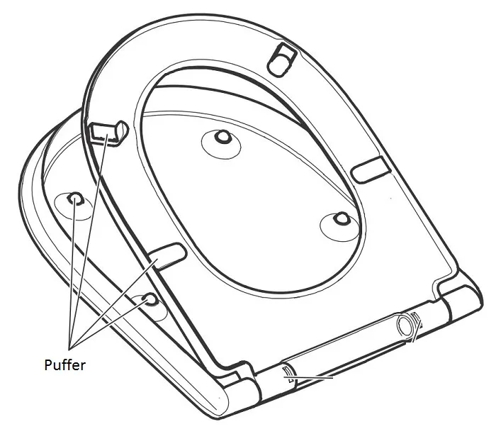 Villeroy & Boch Puffer für WC-Sitz (O.Novo Vita)