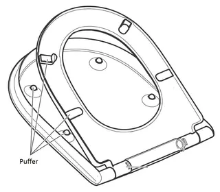 Villeroy & Boch Puffer für WC-Sitz (O.Novo Vita)
