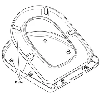 Villeroy & Boch Puffer für WC-Sitz (Vivia, Subway 2.0)