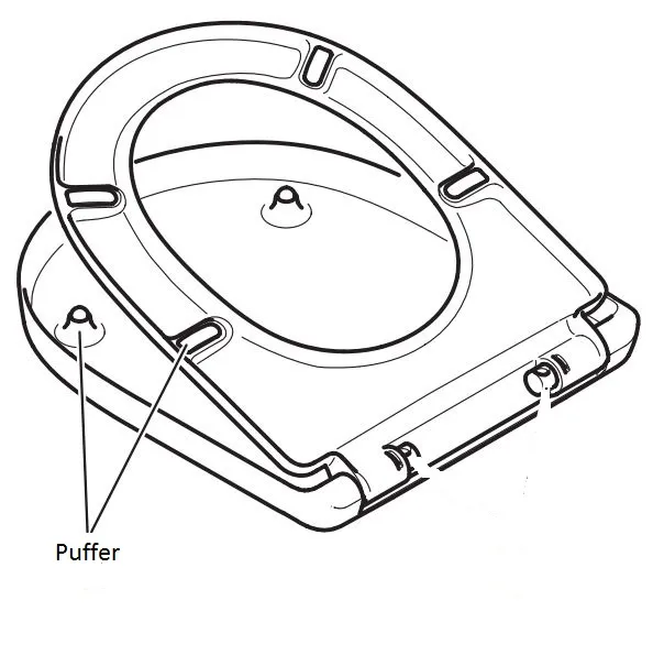 Villeroy & Boch Puffer für WC-Sitz (O.Novo)