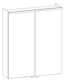 HB Spiegelschrank SP Slim SP060IAI0S 716x600x170mm – Bild 2