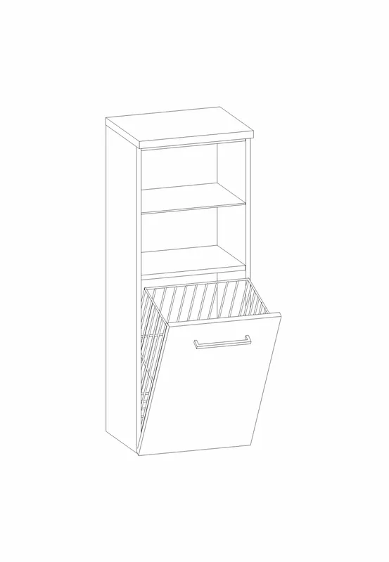 HB Highboard Beimöbel + Extras HB030JDC1S 966x300x400mm