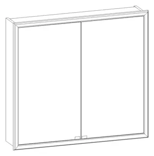 HB Spiegelschrank SP Fine Vorwand SP080IAT0S 762x828x170mm – Bild 2