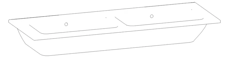 HB Waschtisch Kompakt Joy KW120ABBGX 15x1210x460mm