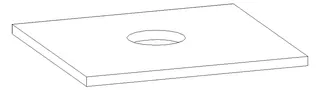 HB Waschtischplatte Platten Komfort WP060EHA0X 25x600x560mm – Bild 2