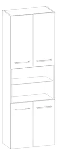 HB Hochschrank Beimöbel + Extras HS060JAE1S 1750x600x400mm – Bild 2