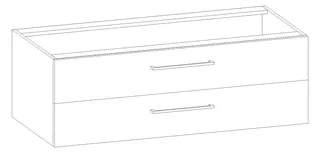 HB Unterschrank Platten Komfort US120EAH1S 400x1200x555mm – Bild 2