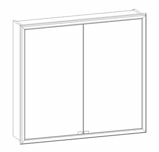 HB Spiegelschrank SP Fine Einbau SP080IAV0S 762x828x170mm
