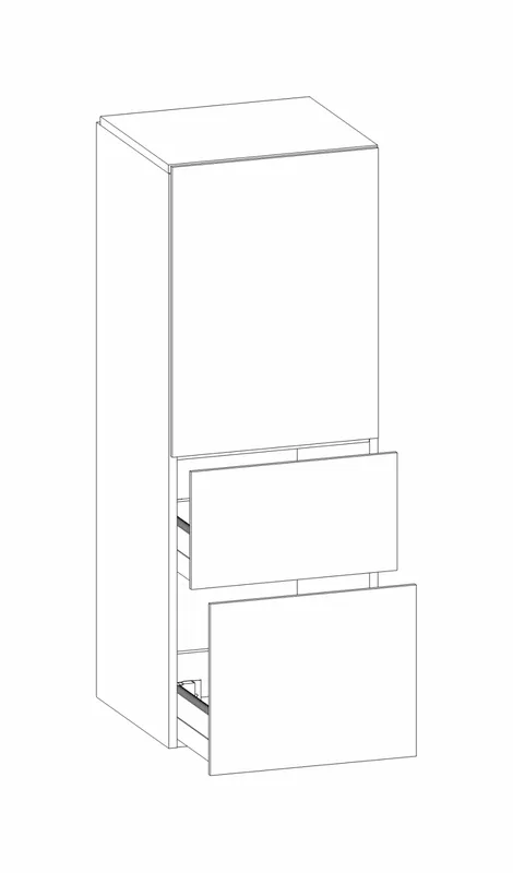 HB Highboard Beimöbel + Extras HB040JBE1S 1066x400x400mm