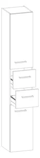 HB Hochschrank Beimöbel + Extras HS030JAF1S 1750x300x400mm – Bild 2