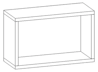 HB Regal Beimöbel + Extras OR040JAC0S 250x400x170mm – Bild 2
