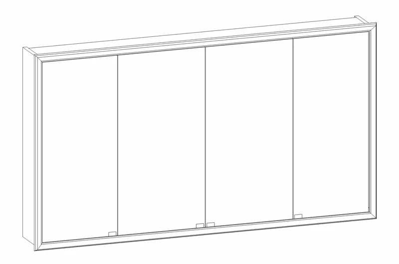 HB Spiegelschrank SP Fine Einbau SP130IAV0S 762x1328x170mm