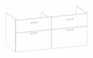 HB Wati-Unterschrank Fremdwaschtische WU120FBB1S 600x1140x455mm
