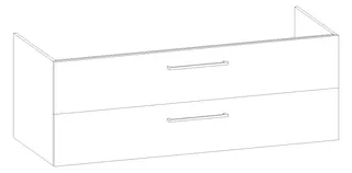 HB Wati-Unterschrank Platten Komfort WU140EAC1S 400x1400x555mm – Bild 2