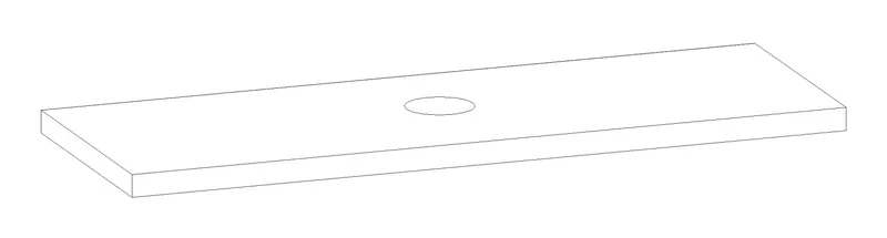 HB Waschtischplatte Platten Komfort WP160EIA0X 50x1600x560mm