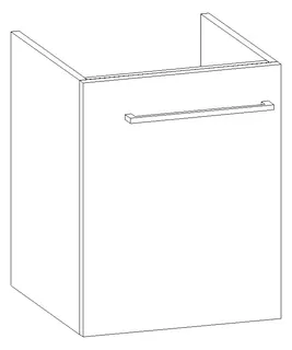 HB Wati-Unterschrank Fremdwaschtische WU045FAO1M 500x400x315mm – Bild 2