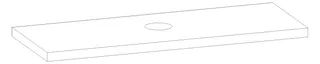 HB Waschtischplatte Platten Komfort WP150EIA0X 50x1500x560mm – Bild 2