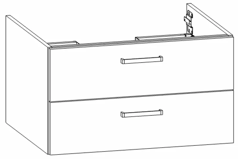 HB Wati-Unterschrank Kompakt Luna WU060ACA1S 500x600x455mm