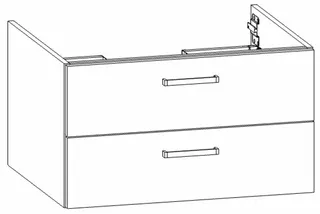 HB Wati-Unterschrank Kompakt Luna WU060ACA1S 500x600x455mm